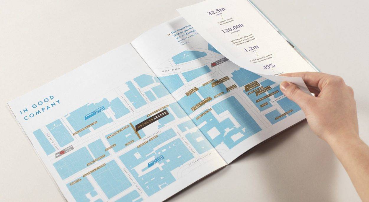 property marketing for princes arcade London - floor plan