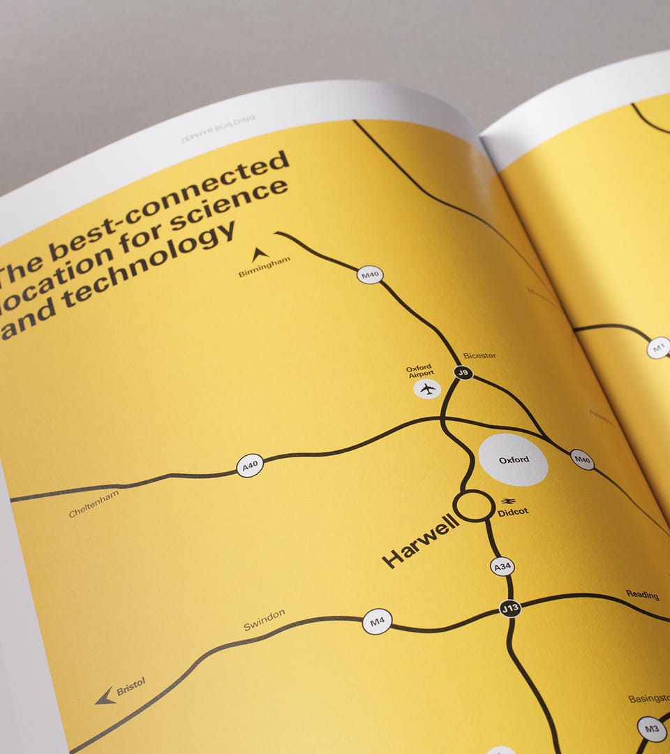 science branding for harwell - brochure 3
