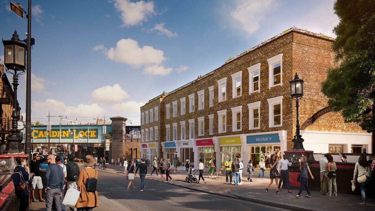 property marketing for hawley wharf camden - rendering 1