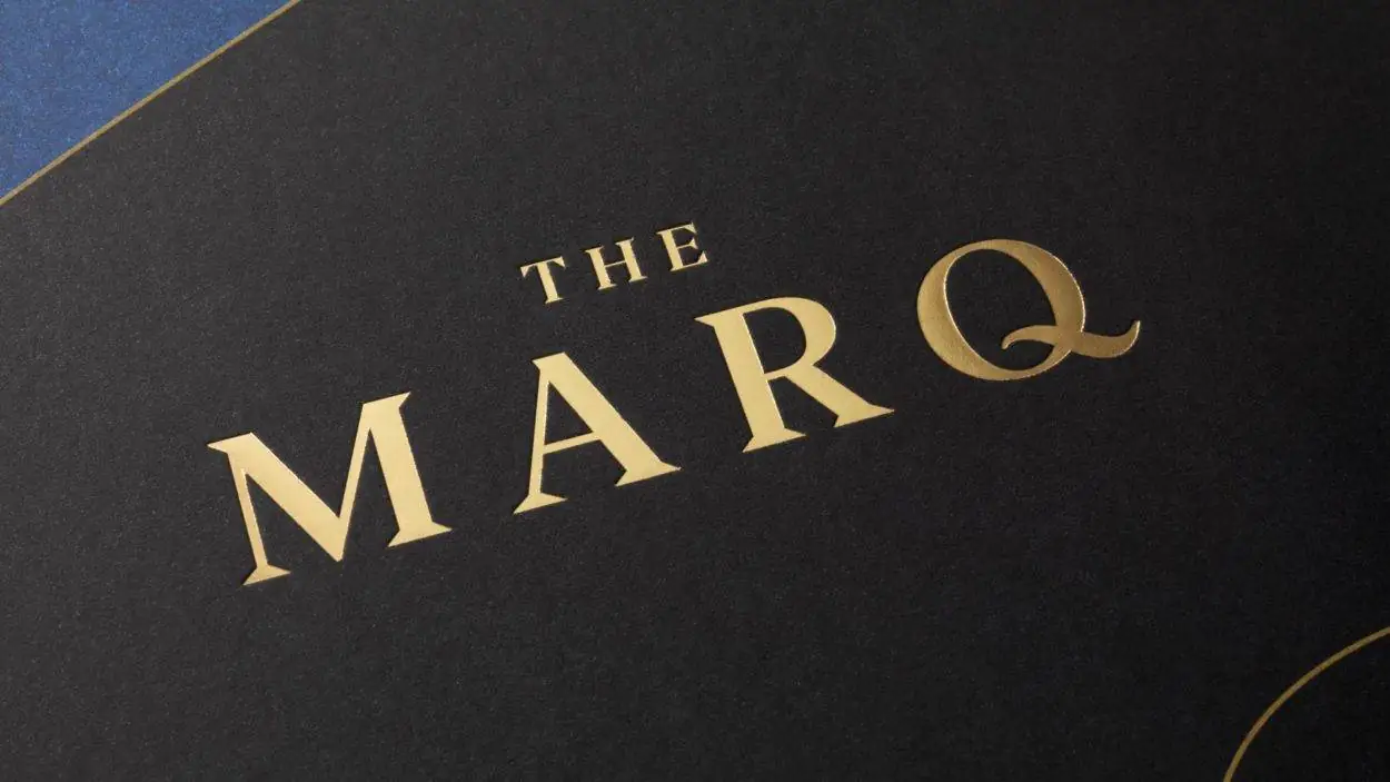property branding for the marq | wordsearch london